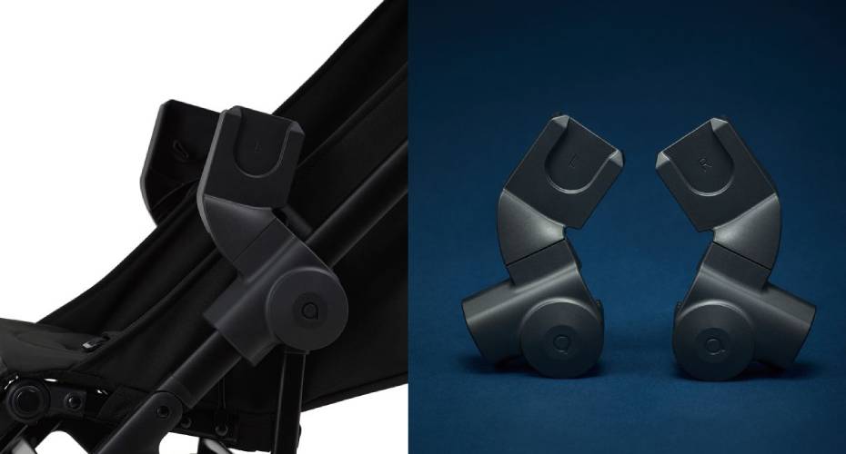 Adaptéry Mev pre pripojenie autosedačky Anex, alebo inej známej značky.