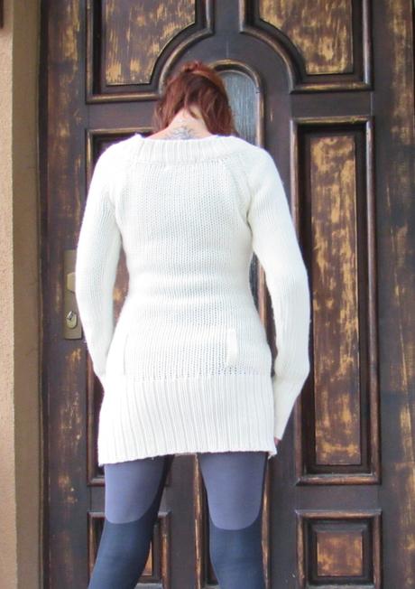 Dlhý hrejivý pulóvrik, clockhouse,s