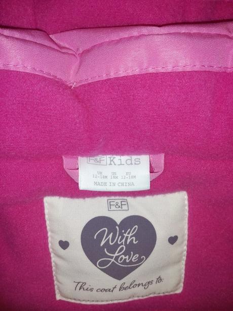 Bunda pre dievčatko, f&f,68 / 86