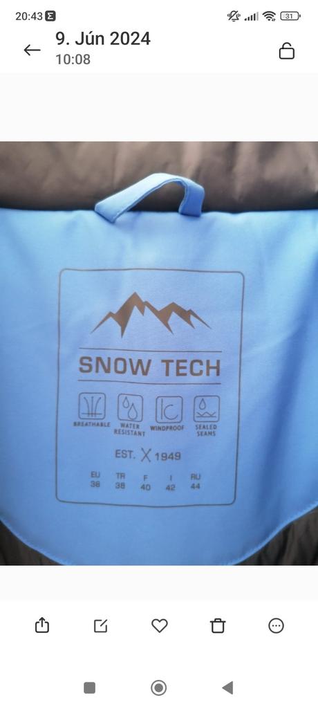 Dámska lyžiarska bunda, tchibo,m