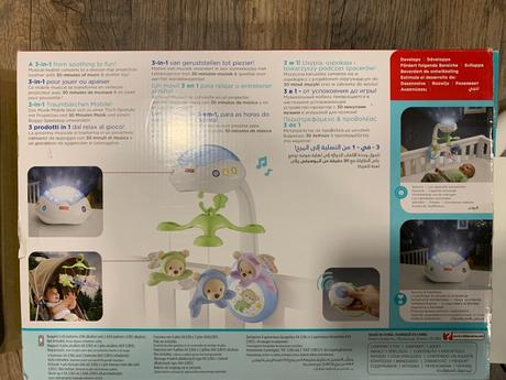 Fisher price kolotoč nad postielku 3v1, 