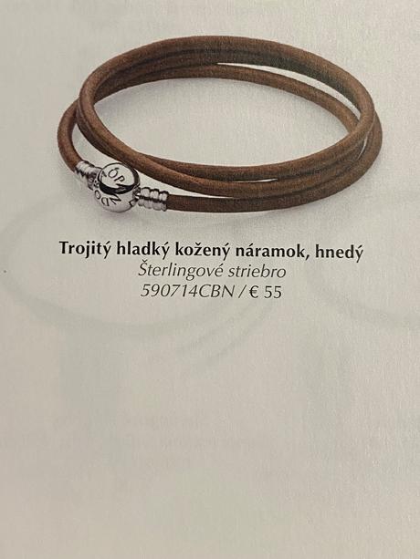 Pandora koženy naramok, pandora