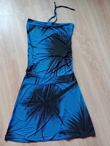 Modro - čierne letné šaty, m