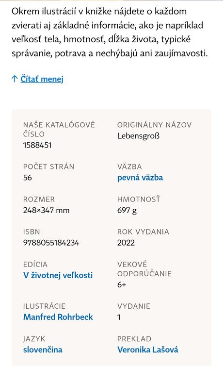 Veľká kniha - lesné zvieratá ako nová, 