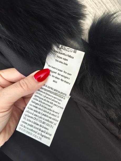 Dlha kozusinova vesta z lisky max leather, s