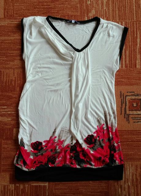 Elegantný tehotenský top, pár krát oblečený, m