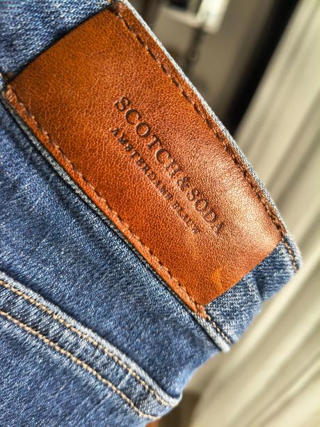 Scotch & soda slim rifle s vysokým pásom s, s