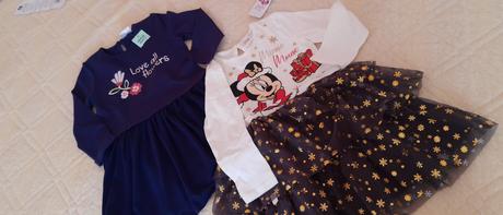 Dievčenské šaty s tylom, disney,98