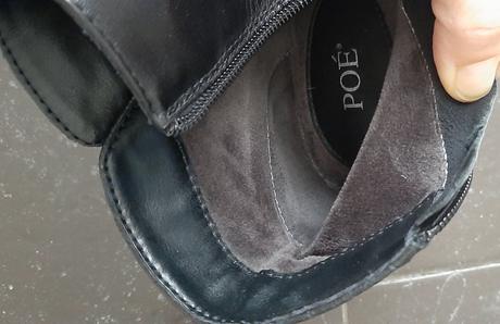 Čierne kožené čižmičky poe, 37