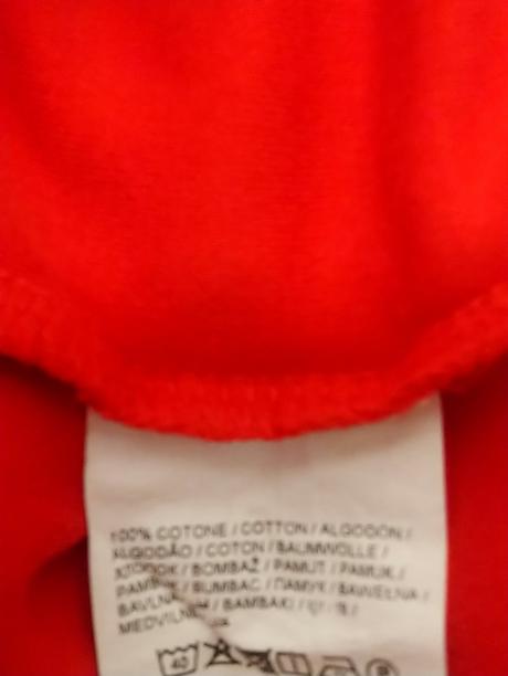 Dievčenské červené tričko, ovs, 110-116 cm, ovs,116