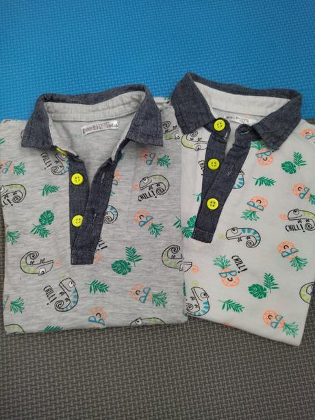 Krátke tričká dino 2x pre dvojičky, boys,98