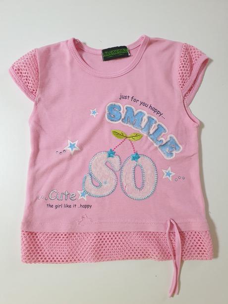 2 ružové tričká na leto v. 128, tesco,128
