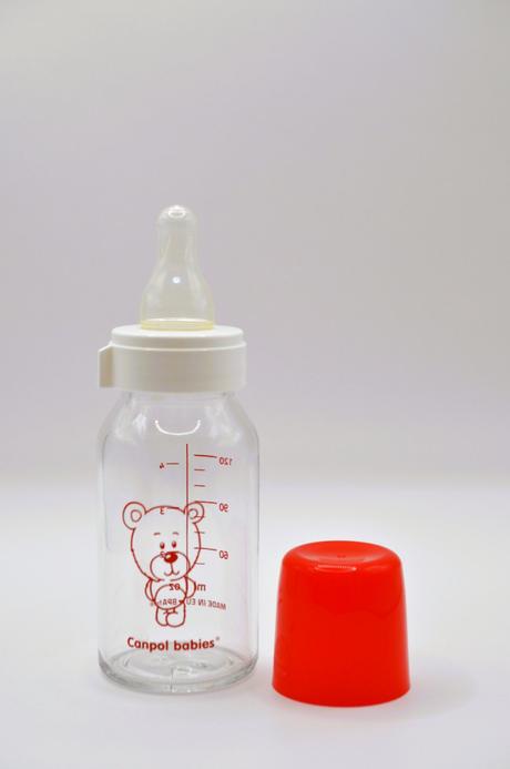 Sklenedá kojenecká flaša canpol babyes, canpol babies