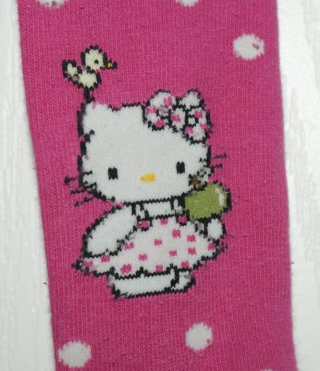 Riflové šatky hello kitty s pančuškami, h&m,86