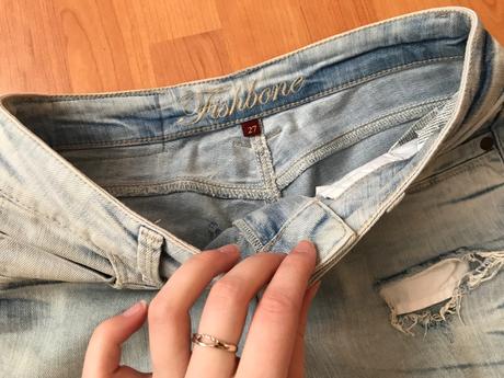 Roztrhané , štýlové rifle, fishbone,28