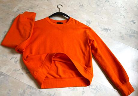 Over size crop mikina, zara,m