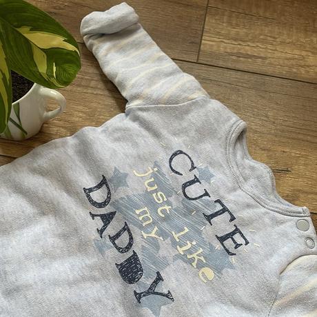 Hrubší overal s nápisom cute just like my daddy, f&f,56