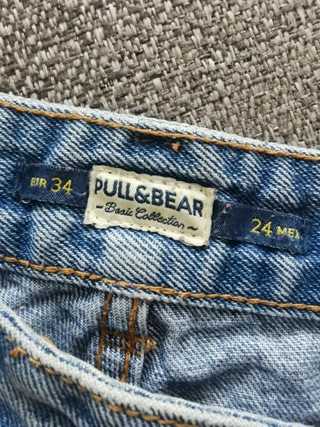Riflové šortky, pull&bear,34