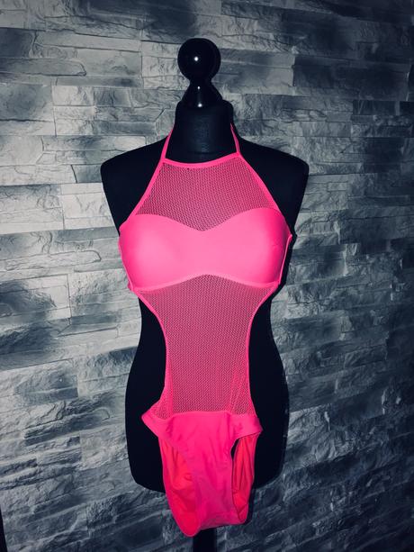 Celé plavky ružové, s