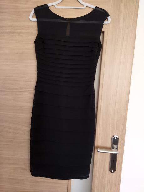 Elegantné elastické šaty sangria s/m, s