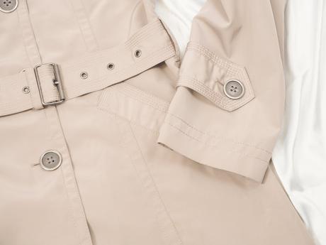 Kvalitný béžový trenčkot jac nuevo, jac,38