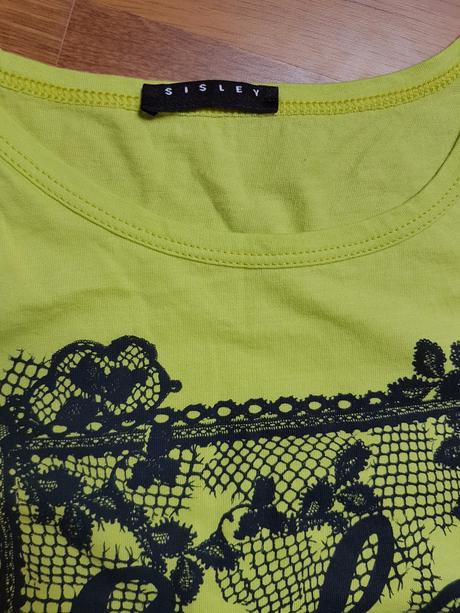 Zelený top zn.sisley sko, sisley,s