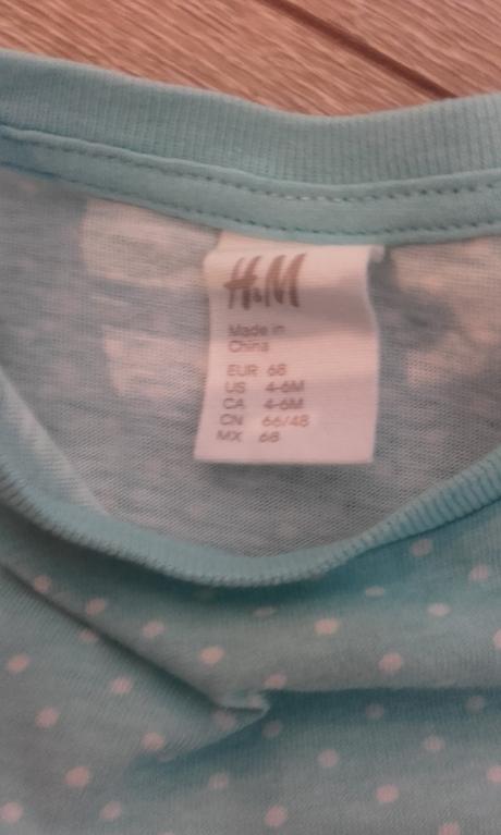Tričká 2ks, h&m,68