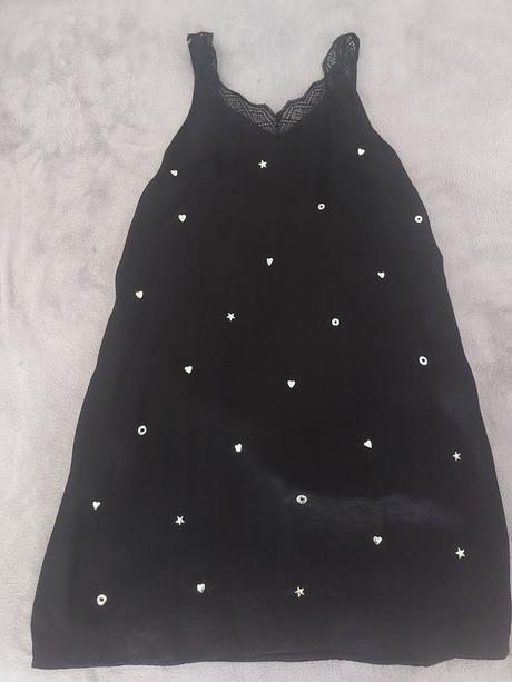 Dievčenské saténové šaty s čipkou a tričkom, reserved,146