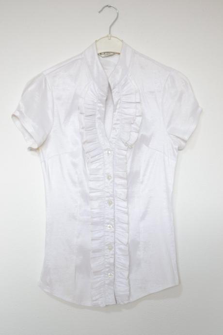 Elastická biela blúzka 36, 36