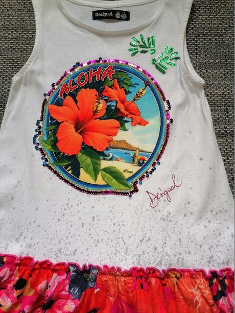 Šaty s kvetom, desigual,128