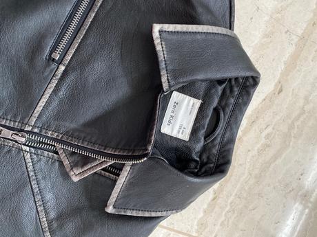 Dievčenská koženková bunda, zara,128