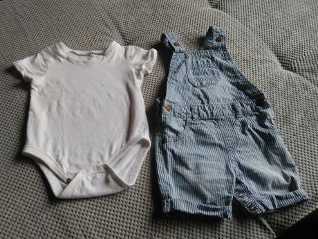 Krátke nohavice na traky a body, f&f,80