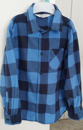 Flanelová košeľa h&m veľ. 122, h&m,122