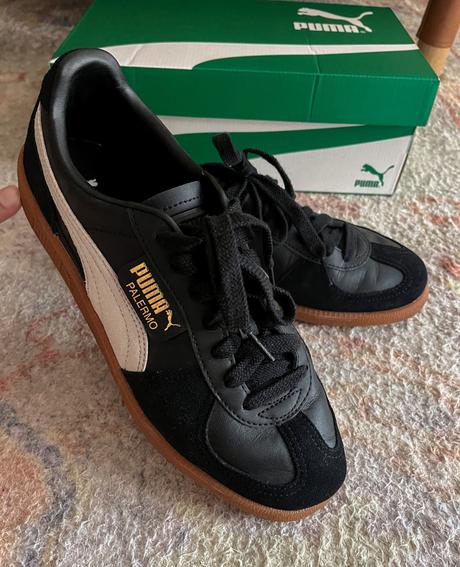 Puma palermo tenisky koža čierno biele veľkosť 41, puma,41