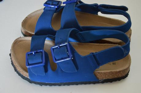 Modré sandálky, c&a,28