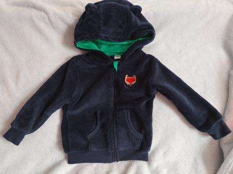 Mäkká mikina s uškami č.86/92, lupilu,92