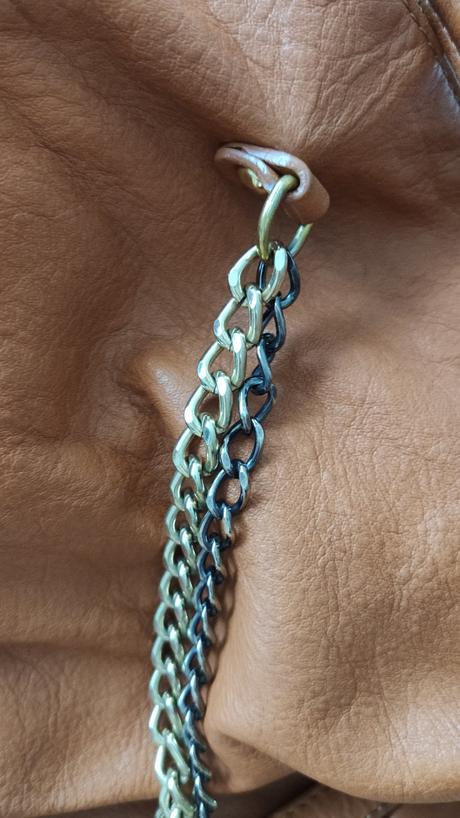 Kožená koňaková kabelka, 