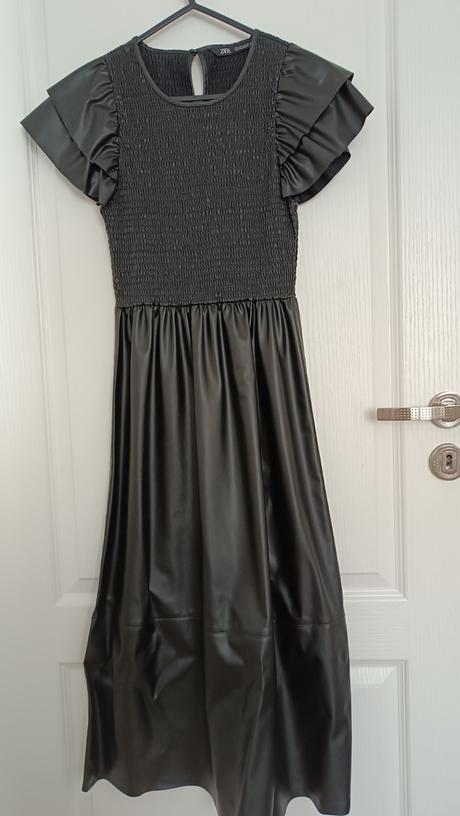 Šaty koženkové, zara,s