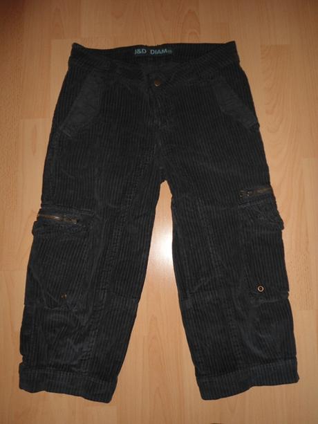 Cierne 3/4-ove nohavice, s