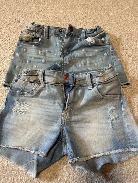 Rifľové kraťasy, h&m,128