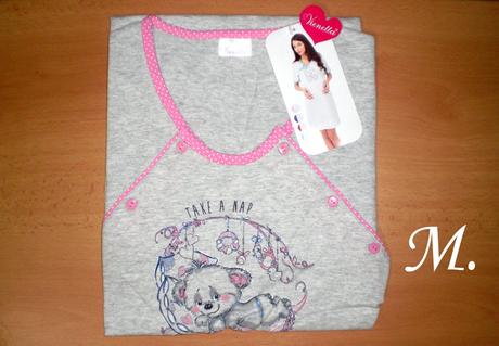 Kojenecká nočná košeľa so županom, vienetta secret,l - xxl