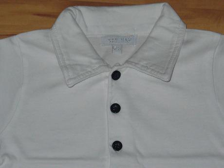 Vesta s bielym tričkom/polokošeľou, zip zap,86