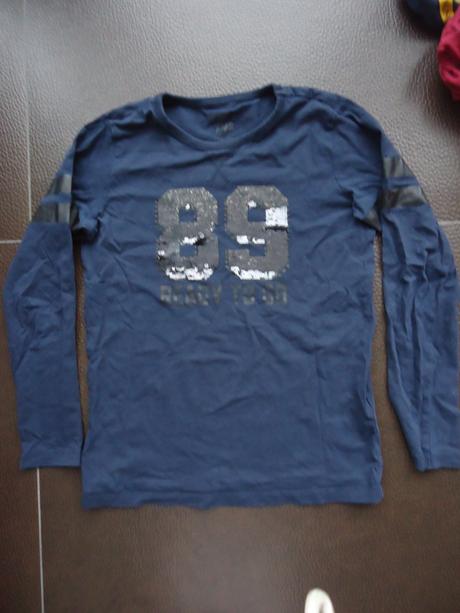 Dlhorukávové tričko s flitrami vel.11-12r., tcm,146