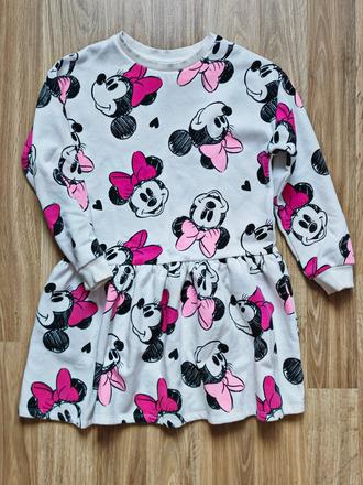 Mikinové šaty minnie 134, 134