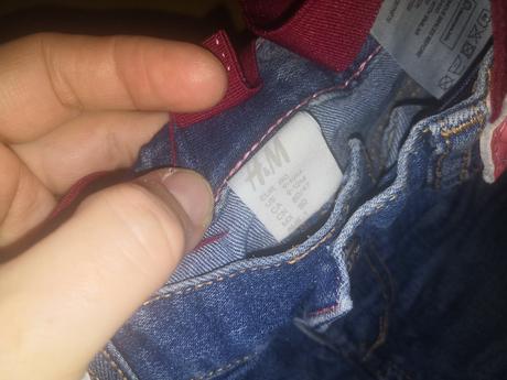 Riflove kratasy na traky, h&m,80