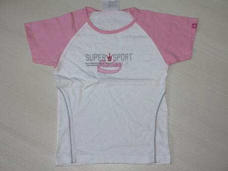 Rodeo ružovo-biele športové tričko 116/122, 116