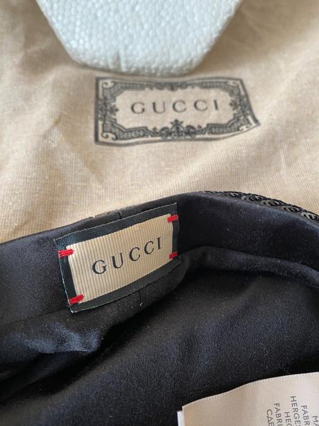 Gucci gg sequin beret in black, louis vuitton