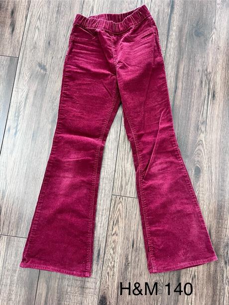 Zvonové menčestráky, h&m,140