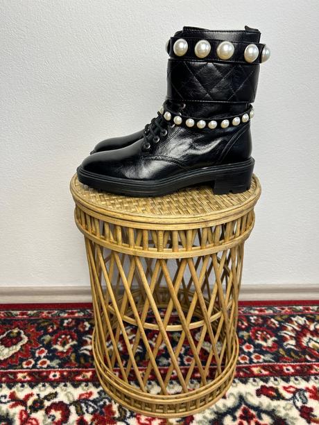 Zara čižmy s perlami, zara,37