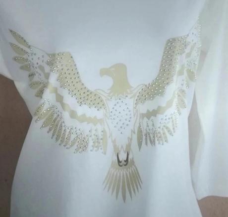 Top, tričko, maslovo-biele, s, xl, s / xl